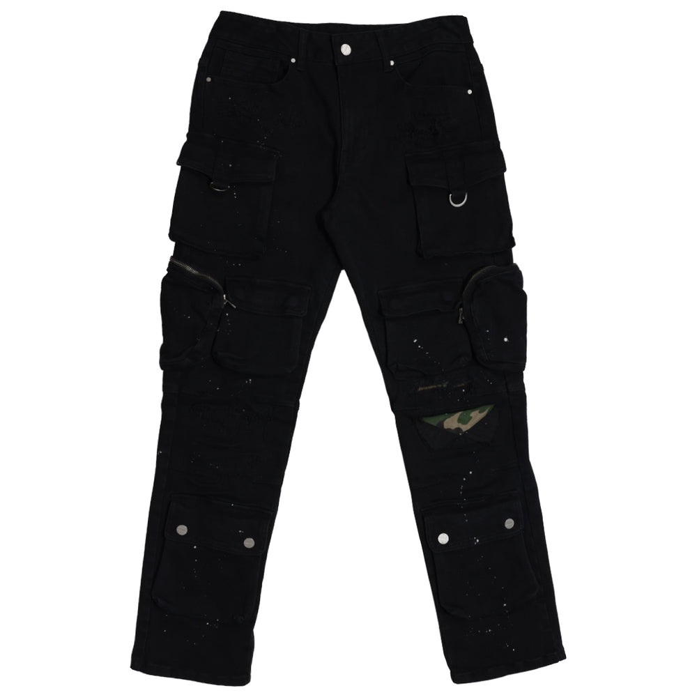 🐶 First Row Men's Black Cargo Pants NWT